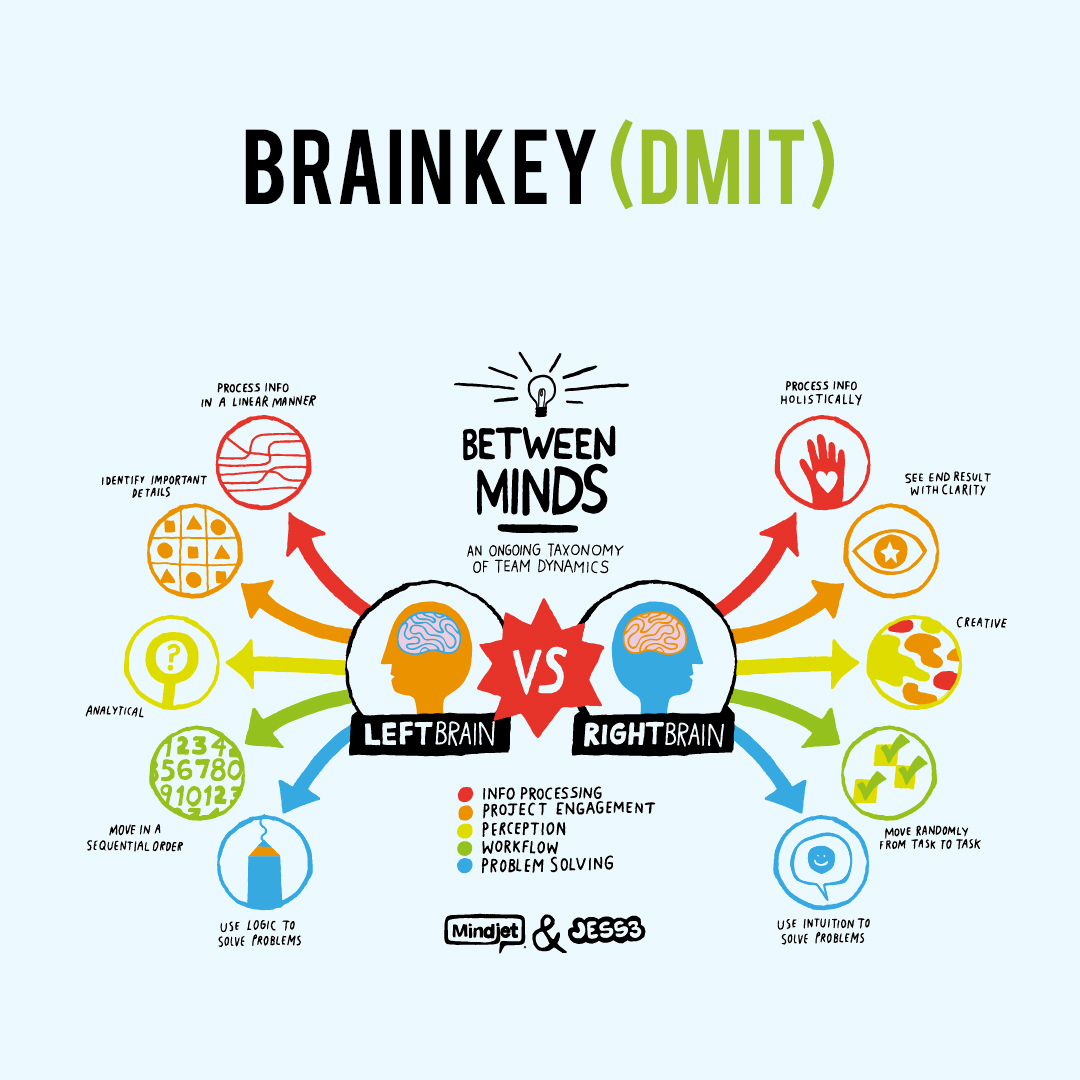 Brain key DMIT comparison